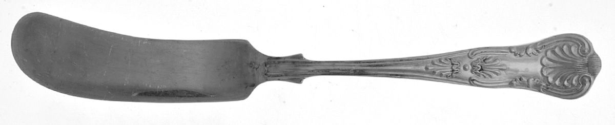 Kings (Silverplate) Flat Handle Butter Spreader by John Turton-1