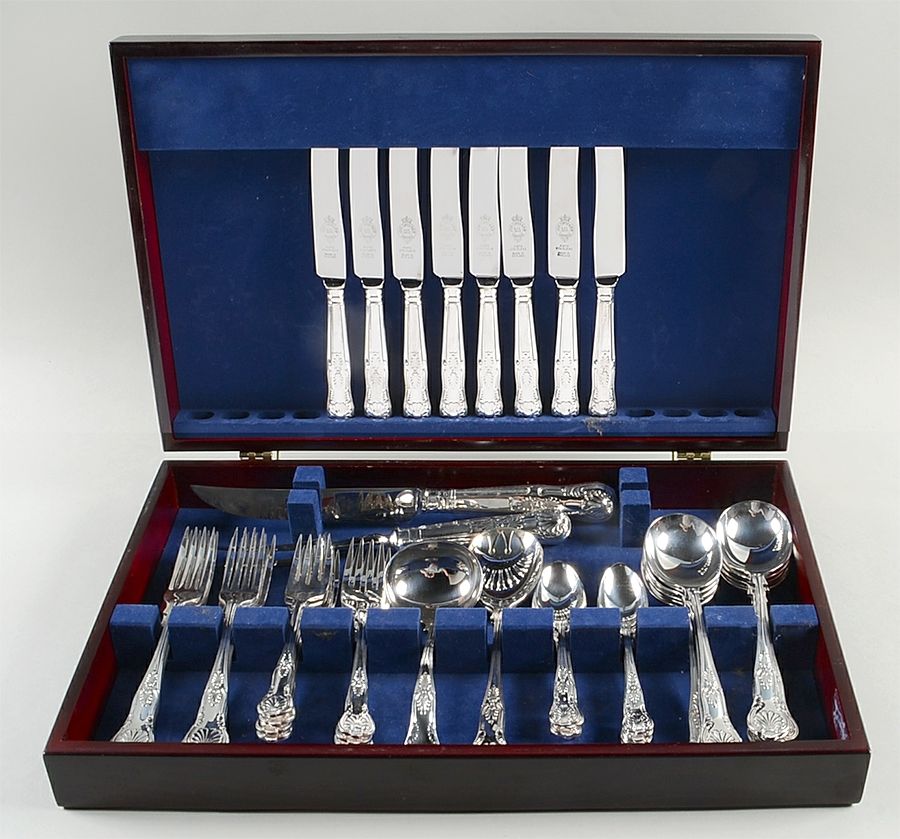 Kings (Silverplate) 45 Piece Set by John Turton-1