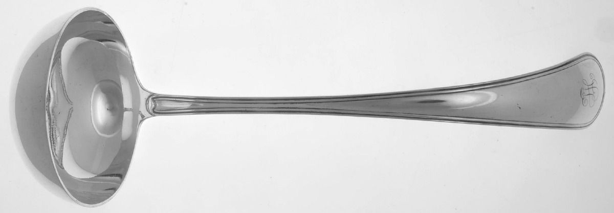 JVK1 (Sterling) Solid Soup Ladle by J M Van Kempen-1