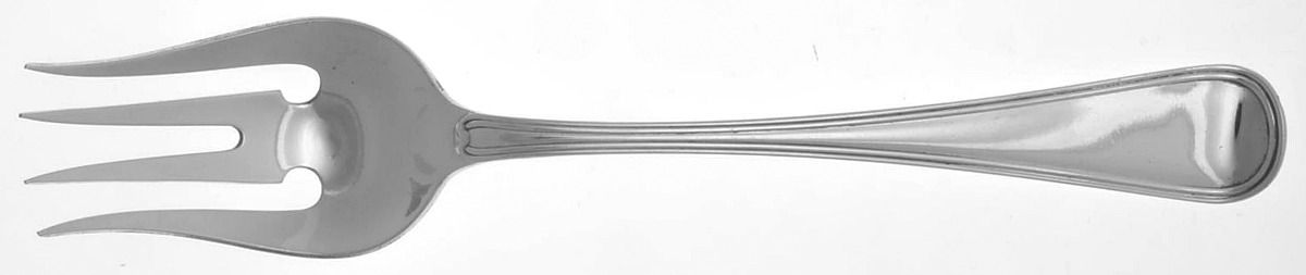 JVK1 (Sterling) Large Solid Cold Meat Serving Fork by J M Van Kempen-1