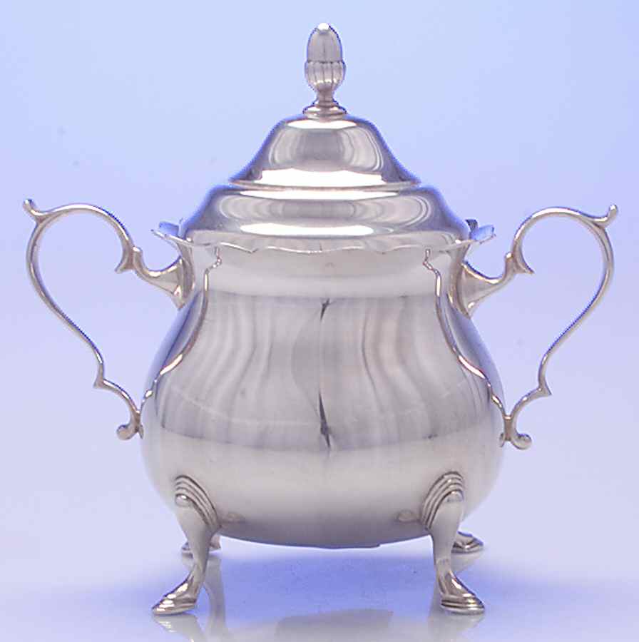 200x (Sterling, Hollowware) Sugar Bowl & Lid by J. Wagner & Son, Inc-1