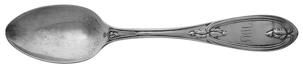 Olive (Sterling) Monogram Teaspoon by J E Caldwell-1