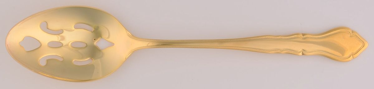 Elegance (Goldelectroplate) Pierced Tablespoon (Serving Spoon) by Japan-1