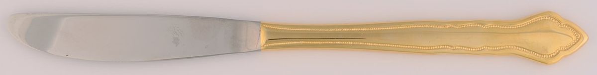Elegance (Goldelectroplate) Modern Solid Knife by Japan-1
