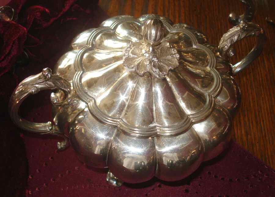 E902P (Silverplate, Hollowware) Sugar Bowl & Lid by James Dixon & Sons-1