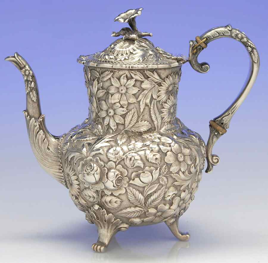 Repousse (Sterling, Hollowware) Teapot by Jenkins & Jenkins-1