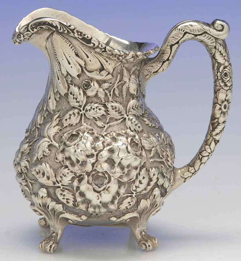 Repousse (Sterling, Hollowware) Creamer by Jenkins & Jenkins-1