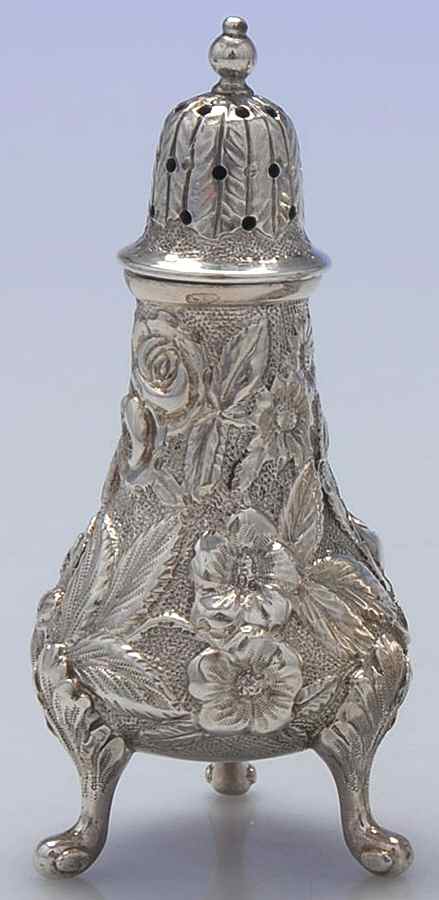Repousse (Sterling, Hollowware) Pepper Shaker by Jenkins & Jenkins-1