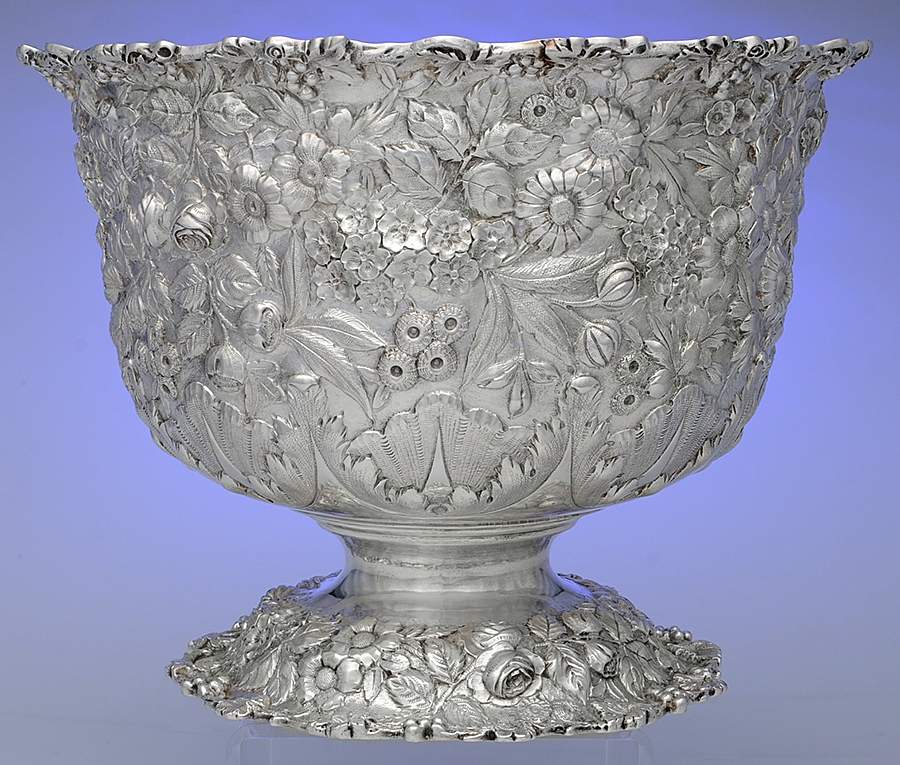 Repousse (Sterling, Hollowware) Punch Bowl by Jenkins & Jenkins-1