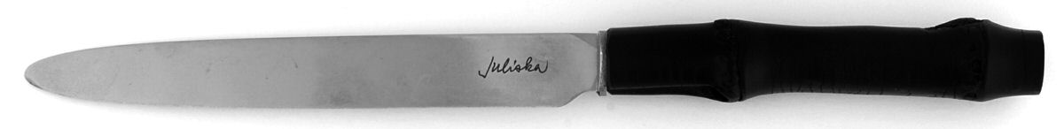 Bamboo-Black (Stainless, Wood) New French Hollow Knife by Juliska Flatware-1