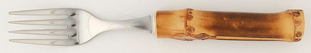 Bamboo-Natural (Stainless, Wood) Individual Salad Fork by Juliska Flatware-1
