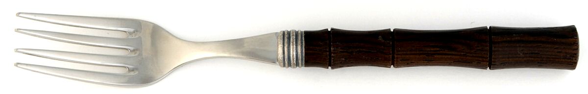 Dark Wood (Stainless, Wood) Individual Salad Fork by Juliska Flatware-1