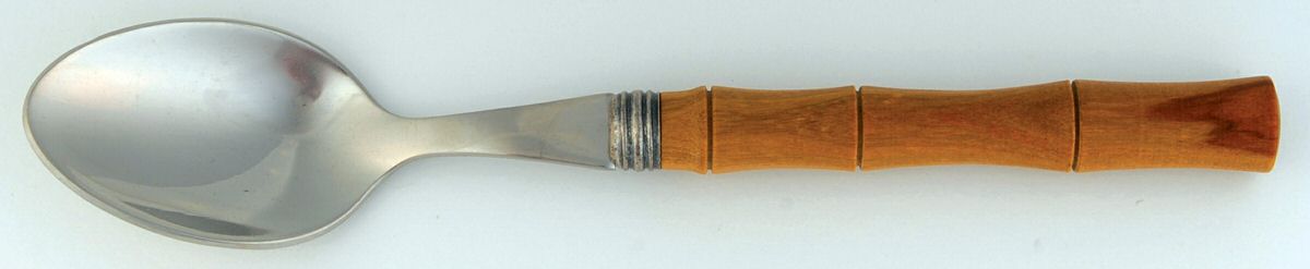 Olive Wood (Stainless, Wood) Place/Oval Soup Spoon by Juliska Flatware-1