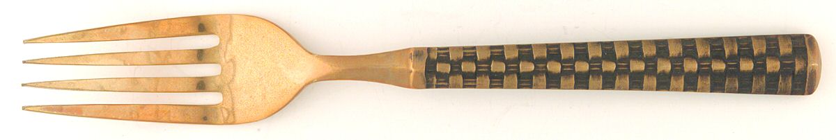 Bronze Weave (Bronzeware) Fork by Joseph Abboud-1