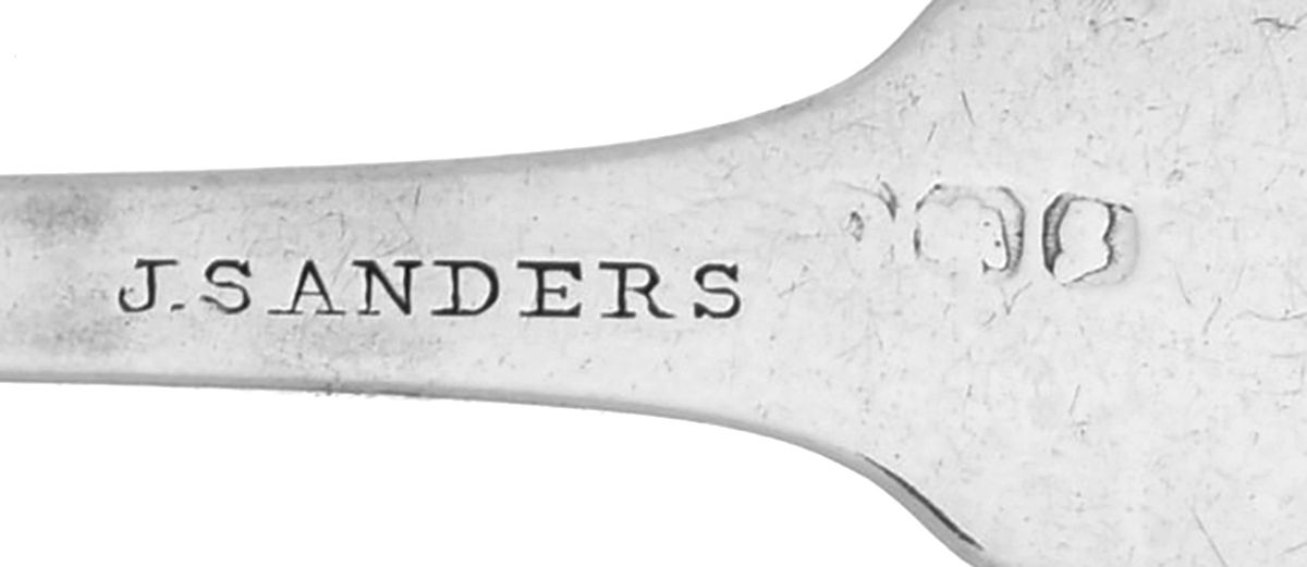 Coin Silver Flatware Teaspoon by James Sanders-5