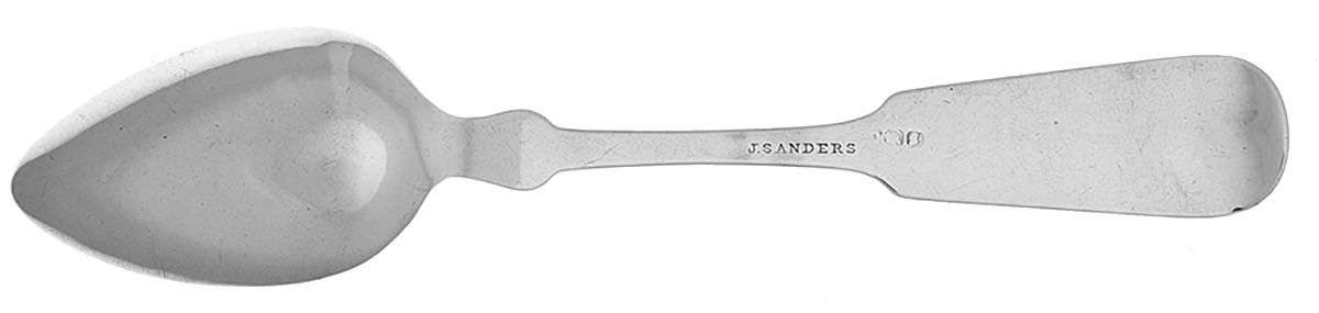 Coin Silver Flatware Teaspoon by James Sanders-4