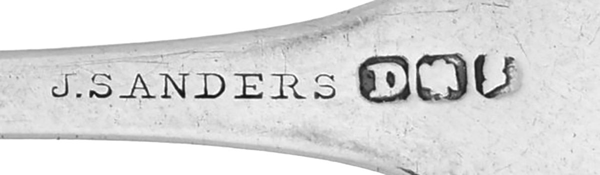Coin Silver Flatware Teaspoon by James Sanders-3