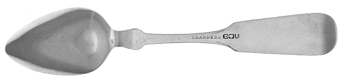 Coin Silver Flatware Teaspoon by James Sanders-2