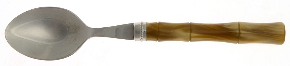 Bamboo Olive Green (Stainless) Teaspoon by Jean Dubost (France)-1