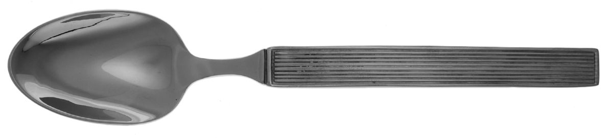 Hussard Striped (Stainless) Place/Oval Soup Spoon by Jean Louis Coquet-1