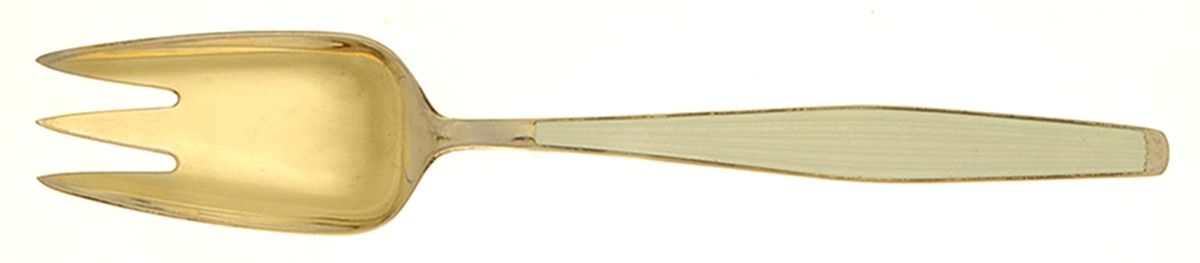JTO4 (Sterling) Solid Serving Fork by J. Tostrup (Norway)-1