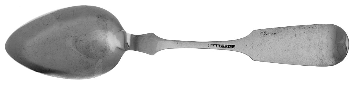 Coin Silver Flatware Dessert/Oval Soup Spoon by John C Farr-3