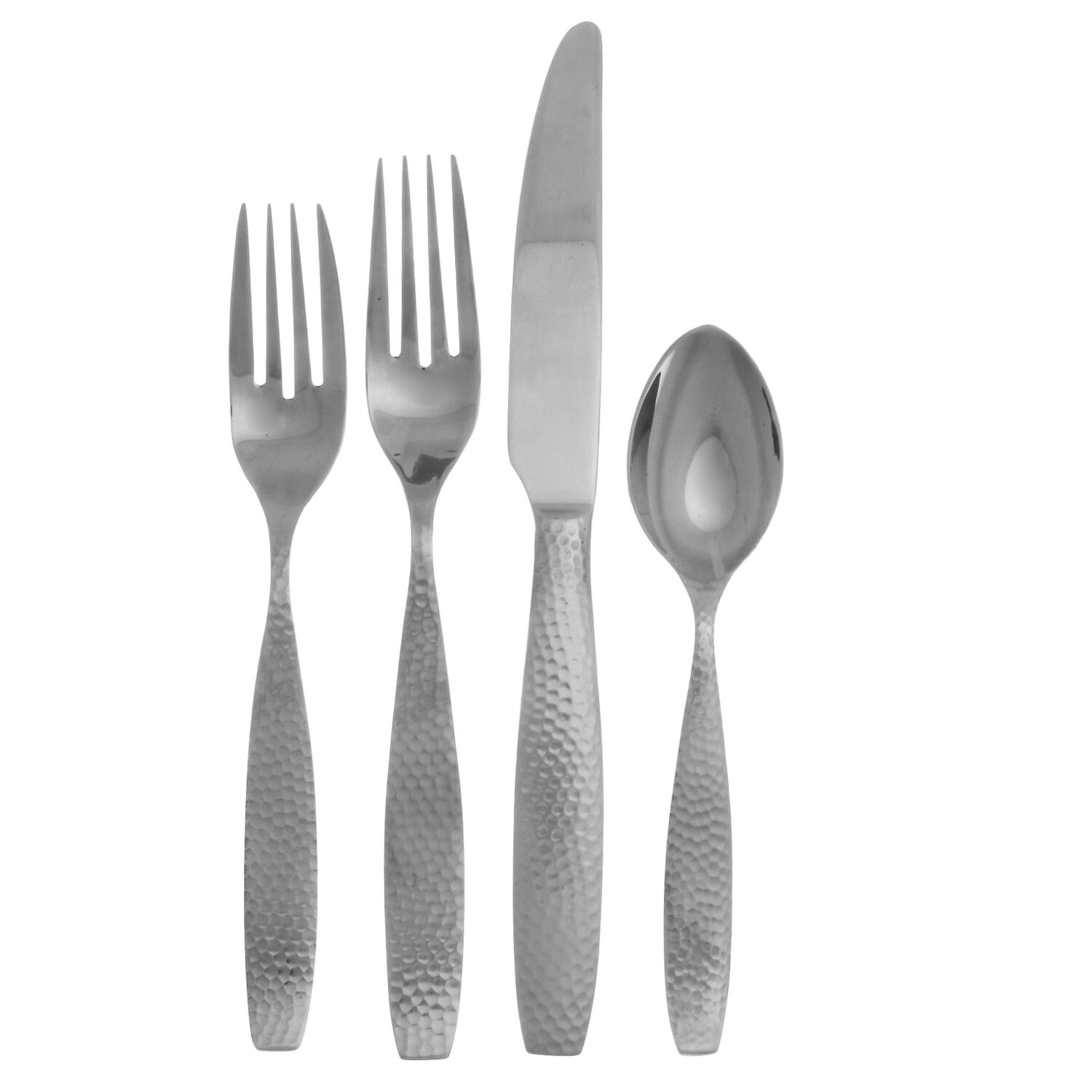 Hammer Five (Stainless) 4 Piece Place Setting by Joseph Abboud-1