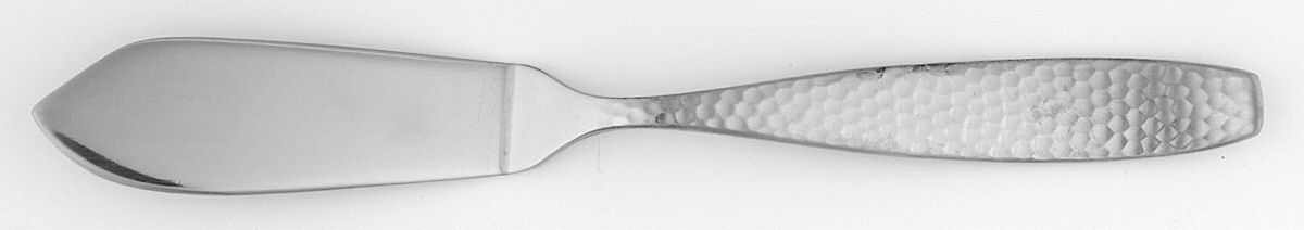 Hammer Five (Stainless) Flat Handle Master Butter Knife by Joseph Abboud-1