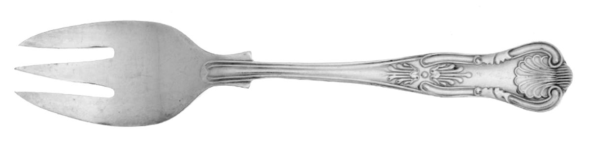 Kings (Silverplate) Cocktail/Seafood Fork by John Sanderson & Son-1