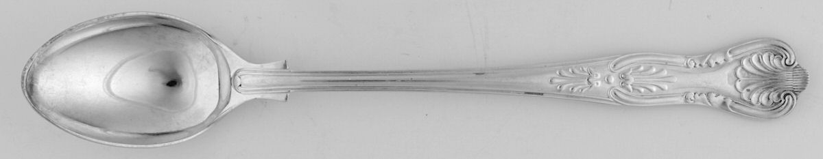 Kings (Silverplate) Iced Tea Spoon by John Sanderson & Son-1