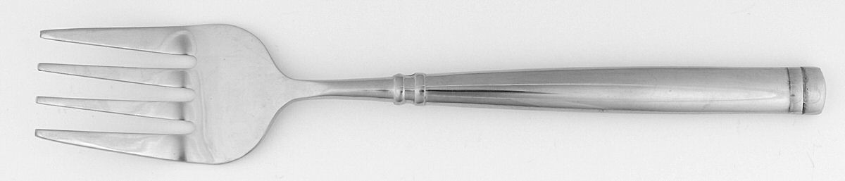 Milano (Stainless) Large Solid Cold Meat Serving Fork by Joseph Abboud-1