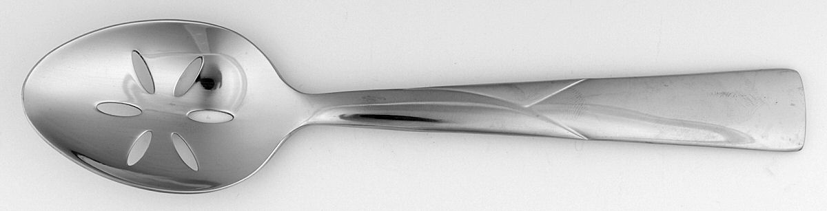 Vine (Stainless) Pierced Tablespoon (Serving Spoon) by Joseph Abboud-1
