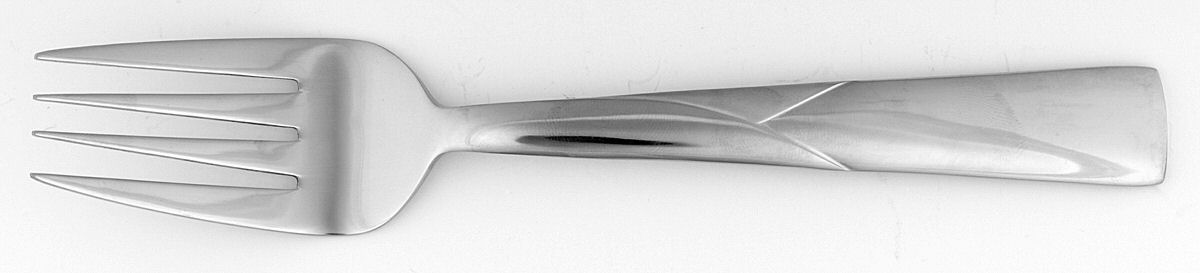 Vine (Stainless) Medium Solid Cold Meat Serving Fork by Joseph Abboud-1