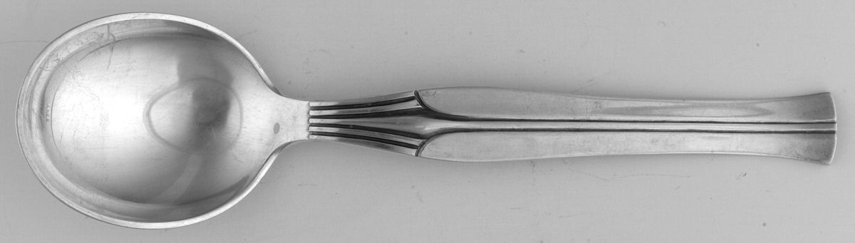 JEA3 (Sterling) Round Bowl Soup Spoon (Cream Soup) by Jens Andersen-1