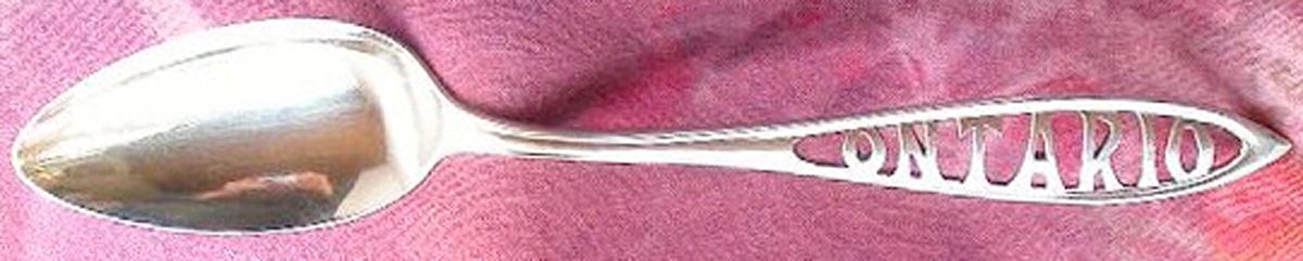 Canada Souvenir Spoons (Sterling) Canada Teaspoon by Joseph Mayer (USA)-1