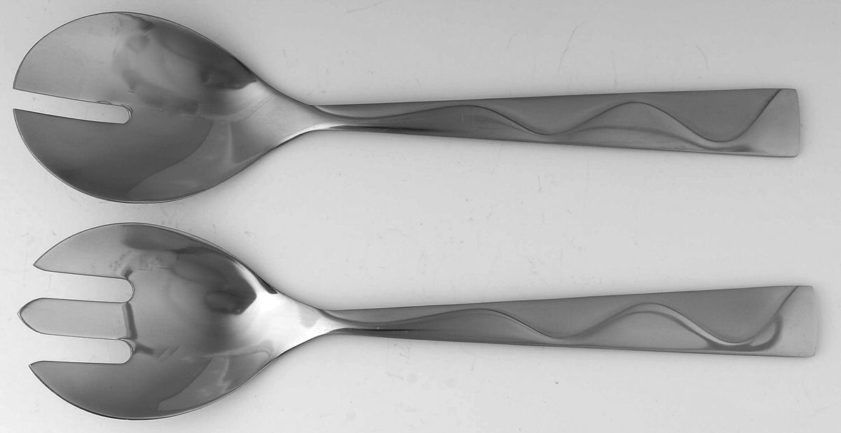 Jazz (Stainless) (2 Pc) Solid Salad Set by Jcpenney-1