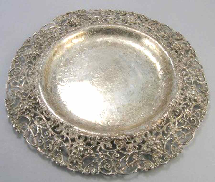 2525 (Sterling, Hollowware) Round Sterling Footed Centerpiece by J E Caldwell-1
