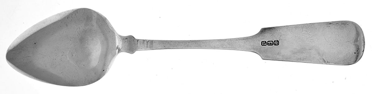 Coin Silver Flatware Tablespoon (Serving Spoon) by John S Putnam-2