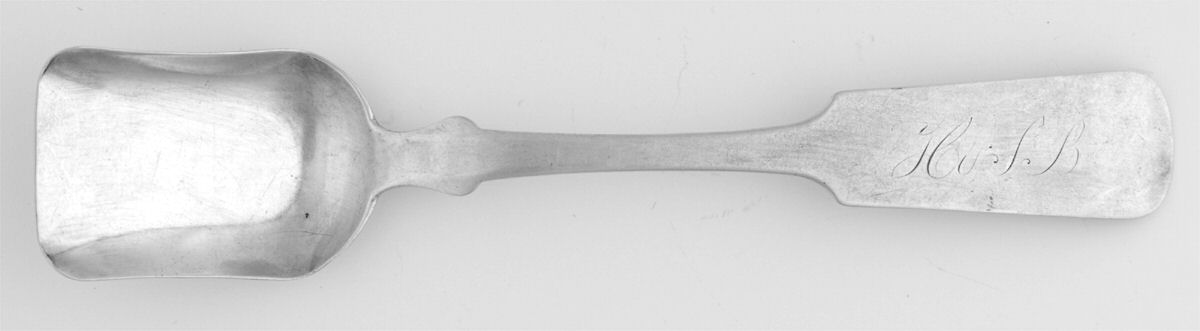 Coin Silver Flatware Sugar Shovel by John S Putnam-1