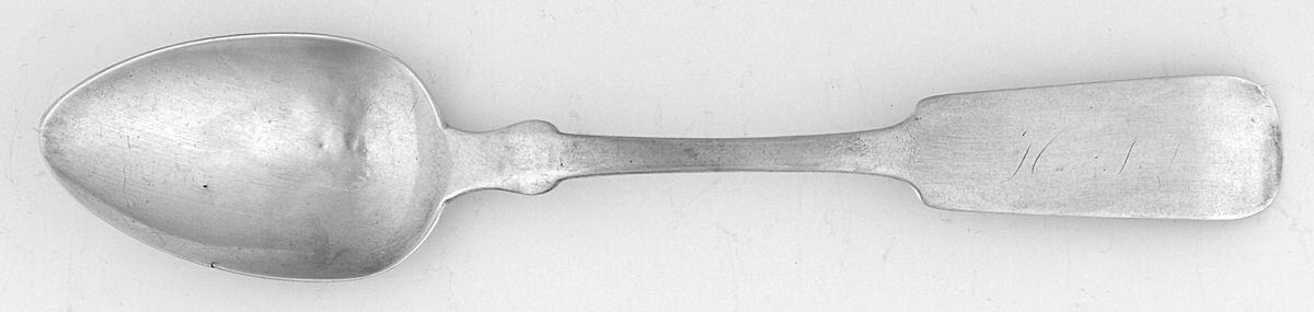 Coin Silver Flatware Teaspoon by John S Putnam-1