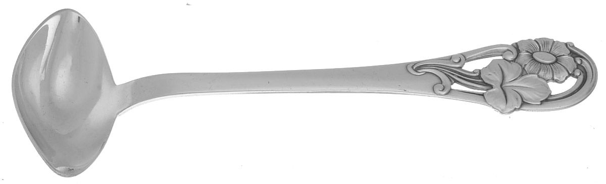 Daisy (Silverplate) Solid Piece Cream Ladle by John A Prip-1