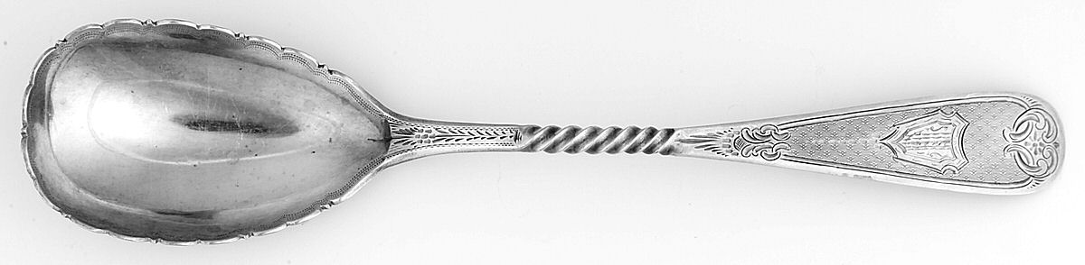 JEW22 (Coin) Preserve Spoon by J E Caldwell-1