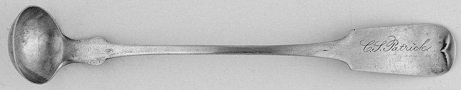 Coin Silver Flatware Mustard Spoon by Johnson & Godley-1