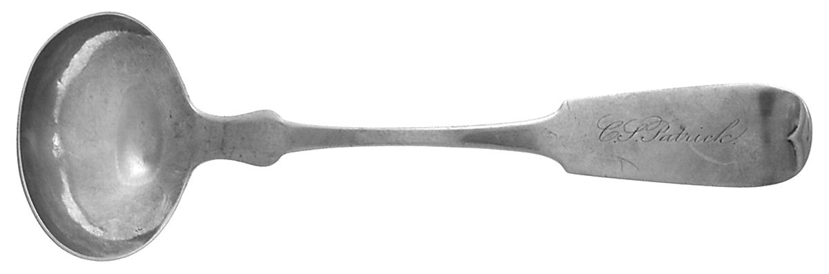 Coin Silver Flatware Solid Piece Cream Ladle by Johnson & Godley-1
