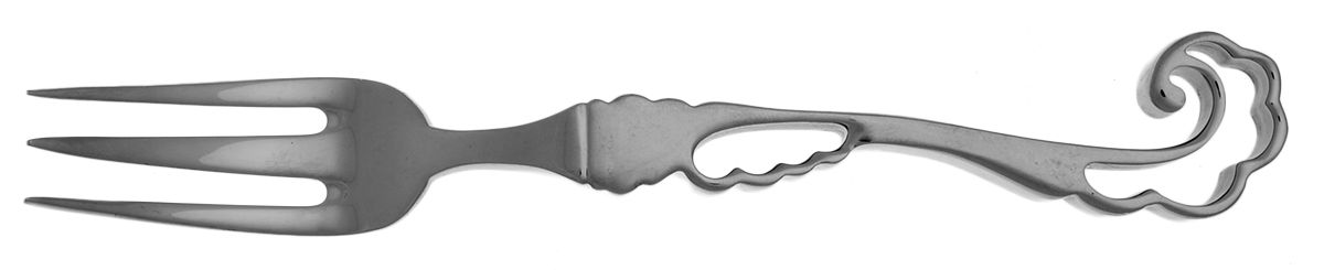 Falbala (Stainless) Individual Salad Fork by Jaune De Chrome-1