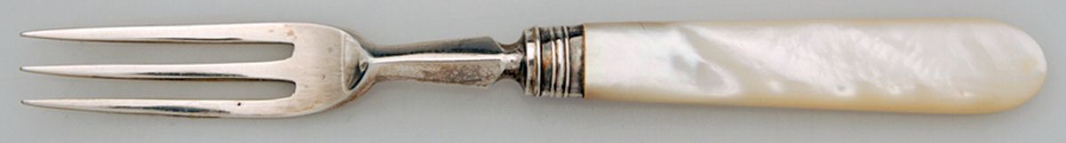 Pearl Handle Flatwae 1 (Sterling) Pearl Handle Individual Fruit Fork by James Dixon & Sons-1