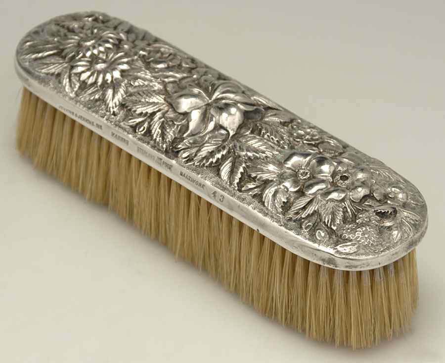 Repousse (Sterling, Hollowware) Clothes Brush by Jenkins & Jenkins-1