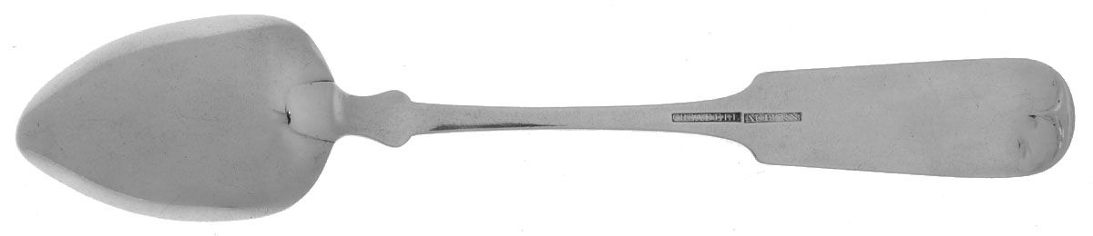 Coin Silver Flatware Tablespoon (Serving Spoon) by John Hatch Cheadell-2