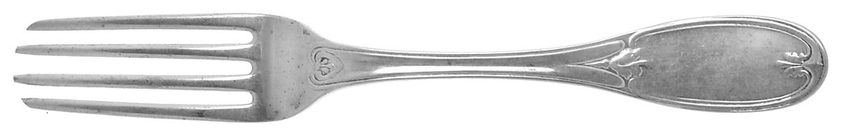 Coin Silver Flatware Fork by J & I Cox-1