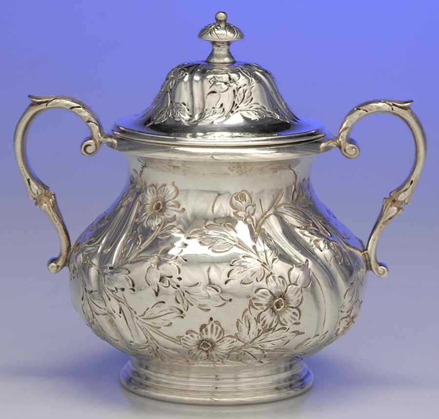 337 (Sterling, Hollowware) Sugar Bowl & Lid by Jenkins & Jenkins-1